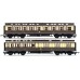 HORNBY RAKE of TWO GREAT WESTERN RAILWAY CLERESTORY COACHES  R2980